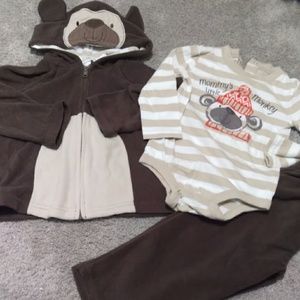 Koala kids 3 piece monkey outfit